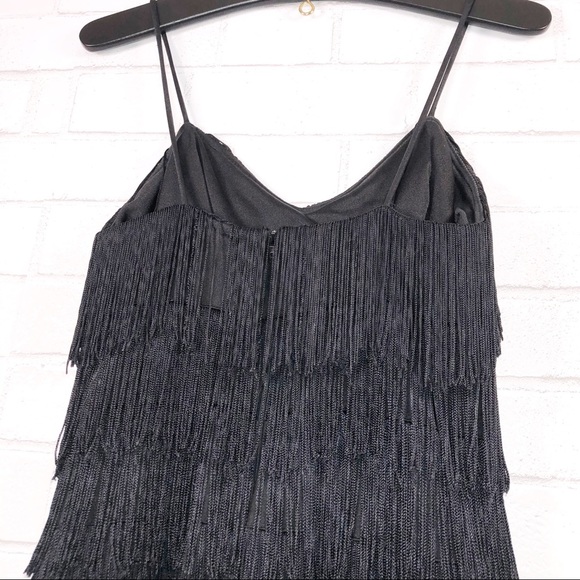 Vintage New Leaf Fringe Flapper Dress - Picture 5 of 16